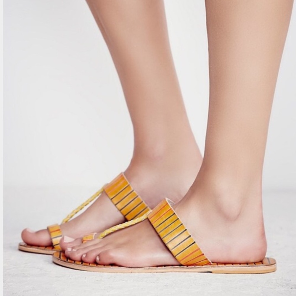 Free People Bora Bora Striped Sandals